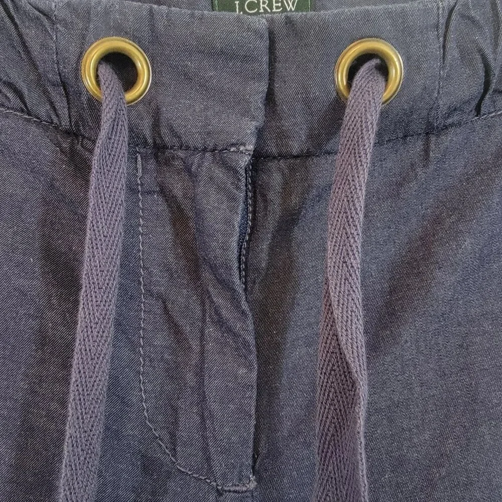 J. Crew Pants City Fit Chambray‎ 100% Cotton Sz 6 NWOT